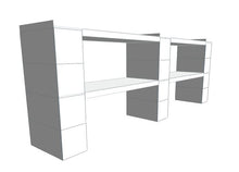 Load image into Gallery viewer, Shelving - 2 Level, Double Shelf, 72&quot;W Kit