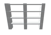 Load image into Gallery viewer, Shelving - 4 Level, Double Shelf, 72&quot;W Kit