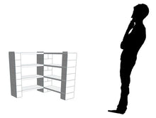 Load image into Gallery viewer, Shelving - 4 Level Corner Shelving Kit B/Thin Columns