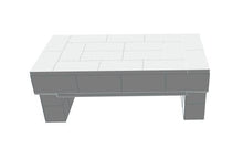 Load image into Gallery viewer, Table - Stepped Coffee Table w/Shelf - 1 Ft 6In x 4 Ft x 1 Ft 7 In