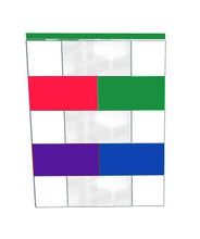 Load image into Gallery viewer, Desk - Green Colorful Backless - 4 x 2 x 3 Ft 6In