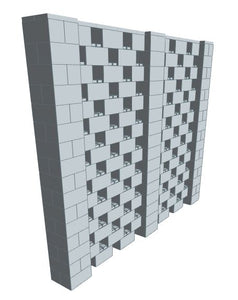 Stagger Pattern Wall - 10 x 8 Ft