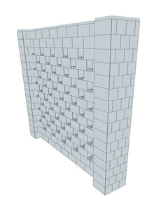Stagger Pattern Wall - 10 x 8 Ft (2)