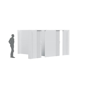 EverPanel 12'6" x 12'6" x 7' T-Shaped Wall Kit + doors