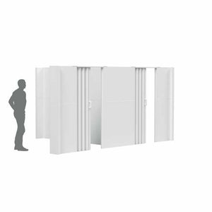 EverPanel 12'6" x 10'6" x 7' T-Shaped Wall Kit + doors