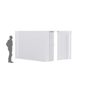 EverPanel 10'3" x 8'6" x 7' L-Shaped Wall Kit + door