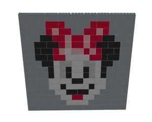 Mosaic Wall - Minnie Mouse - 9 Ft x 6 In x 8 Ft 1 In