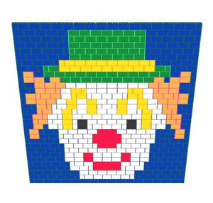 Mosaic Wall - Clown Wall - 17 Ft x 6 In x 15 Ft 7 In