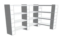 Load image into Gallery viewer, Shelving - 78&quot; x 42&quot; x 30&quot;H Corner Shelves, Thin Column, 4 Layer