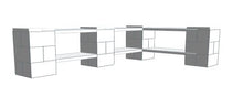 Load image into Gallery viewer, Shelving - 84&quot; x 48&quot; x 18&quot;H Corner Shelves, Thick Column, 2 Layer