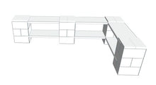 Load image into Gallery viewer, Shelving - 84&quot; x 48&quot; x 18&quot;H Corner Shelves, Thick Column, 2 Layer