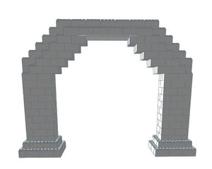 Arch - 8 Ft W Opening - 13 Ft x 2 Ft 6 In x 9 Ft 7 In *Build Requires Securing Pins*
