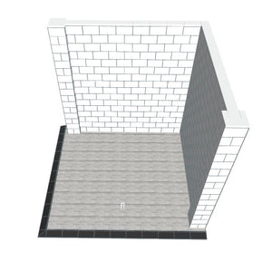 Booth - Corner Style W/ Floor - 10 x 10 x 8 Ft