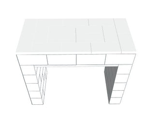 Table - Side Console style - 4 Ft X 1 Ft 6 In x 3 Ft 1 In