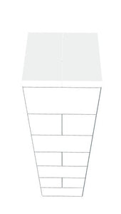 Plinth / Display Pedestal - 1 x 1 x 3 Ft 7 In