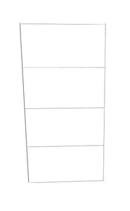 Shelving - 2 Level, Double Shelf, 72"W Kit