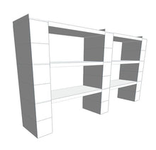 Load image into Gallery viewer, Shelving - 3 Level, Double Shelf, 72&quot;W Kit