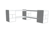 Load image into Gallery viewer, Shelving - 2 Level Corner Shelving Kit A/Thick Columns
