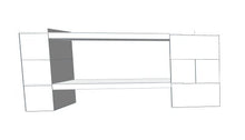 Load image into Gallery viewer, Shelving - 2 Level Corner Shelving Kit B/Thin Columns