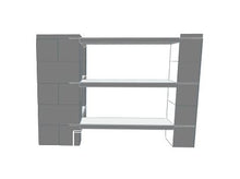 Load image into Gallery viewer, Shelving - 3 Level Corner Shelving Kit B/Thin Columns