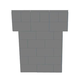 Bar - U-Shaped W/ 2 Layer Cantilever Wings - 10 Ft