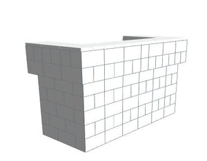 Bar - U-Shaped W/ 2 layer cantilever wings - 6 Ft