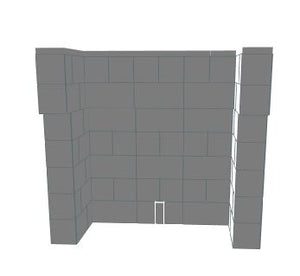 Bar - U-Shaped W/ 2 Layer Cantilever - 4 Ft