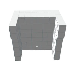 Bar - U-Shaped W/ 2 Layer Cantilever - 4 Ft