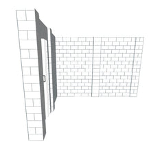 Load image into Gallery viewer, L Shaped Wall - W/ Door - 12 x 12 x 8 Ft