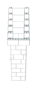 Model - Mini House - Two Sided - 5 x 2 x 7 Ft