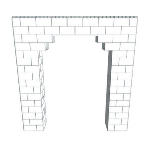 Arch - 5 Ft Wide Opening - 8 Ft x 1 Ft 6 In x 8 Ft