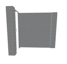 Load image into Gallery viewer, EverBlock L Shaped Wall Kit - W/ Door - 6&#39; x 8&#39; x 7&#39;