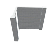 Load image into Gallery viewer, EverBlock L Shaped Wall Kit - W/ Door - 6&#39; x 8&#39; x 7&#39;