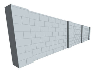 Partition Wall - 20 x 4 Ft
