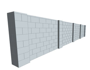 Partition Wall - 25 x 4 Ft