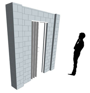 Simple Wall - W/ Door - 8 x 8 Ft