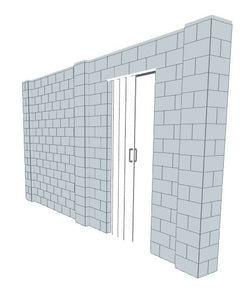 Simple Wall - W/ Door - 15 x 8 Ft