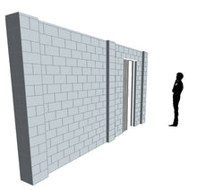 Load image into Gallery viewer, Simple Wall - W/ Door - 16 x 8 Ft