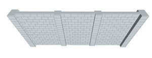 Simple Wall - Heavy Duty Columns - 20 x 8 Ft
