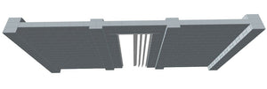 Simple Wall - Heavy Duty Columns W/ Door - 20 x 8 Ft