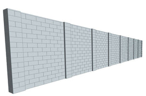 Simple Wall - 50 x 8 Ft