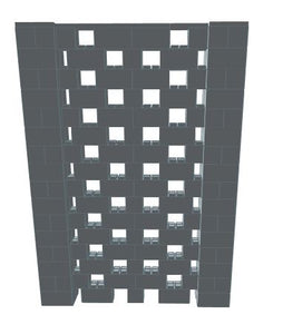 Stagger Pattern Wall - 6 x 8 Ft