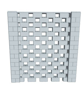 Stagger Pattern Wall - 8 x 8 Ft