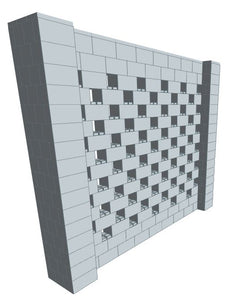 Stagger Pattern Wall - 10 x 8 Ft (2)