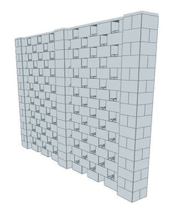 Stagger Pattern Wall - 12 x 8 Ft
