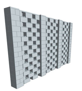 Stagger Pattern Wall - 14 x 8 Ft