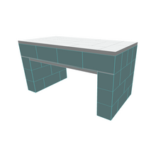 Load image into Gallery viewer, Table - Single Layer Top Coffee Table - 4 x 2 x 2 Ft 1 In