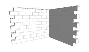 5ft H 1.52M x 2M Wide CORNER WALL SECTION