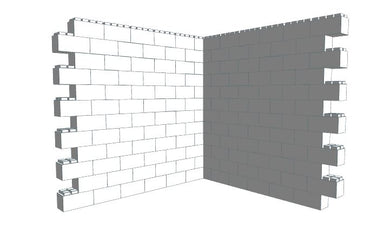 6ft H 1.82M x 2M Wide CORNER WALL SECTION